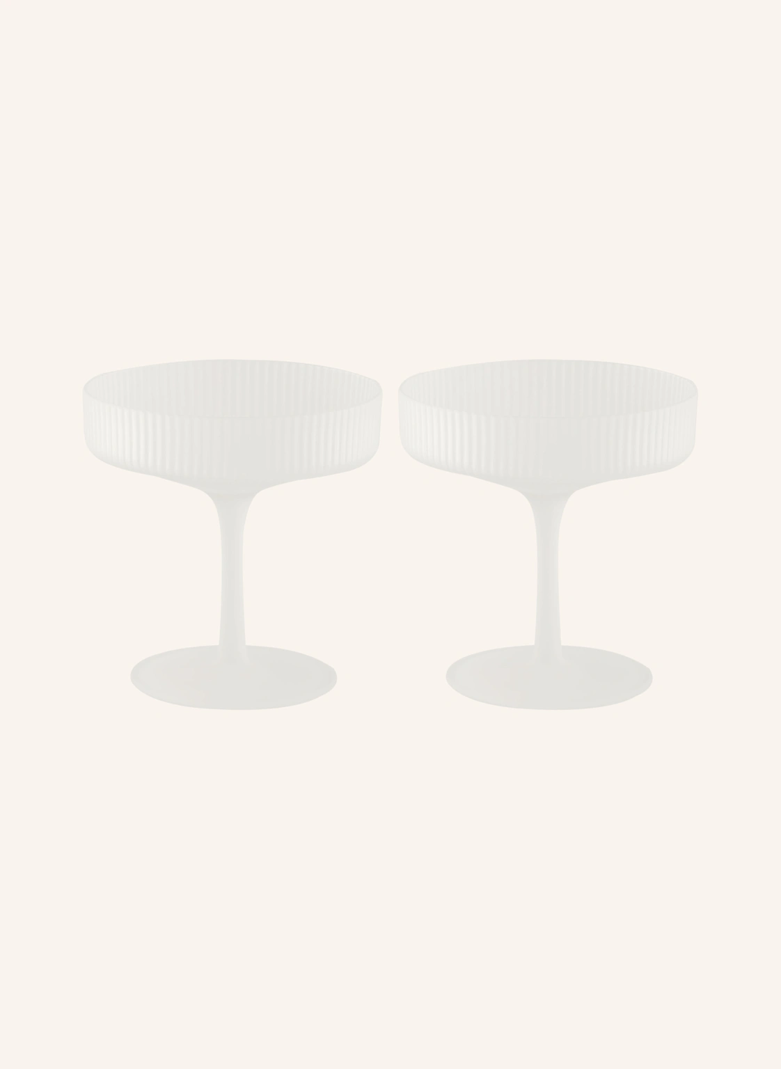 Ferm LIVING 2er-Set Champagnergläser RIPPLE