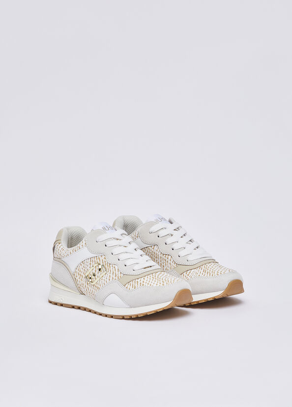 Sneakers in rafia