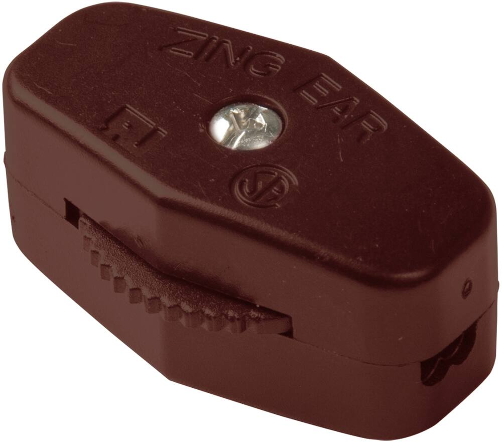 GARDNER BENDER GSW-71 Heavy Duty Cord Switch, SPST, On-Off, Brown