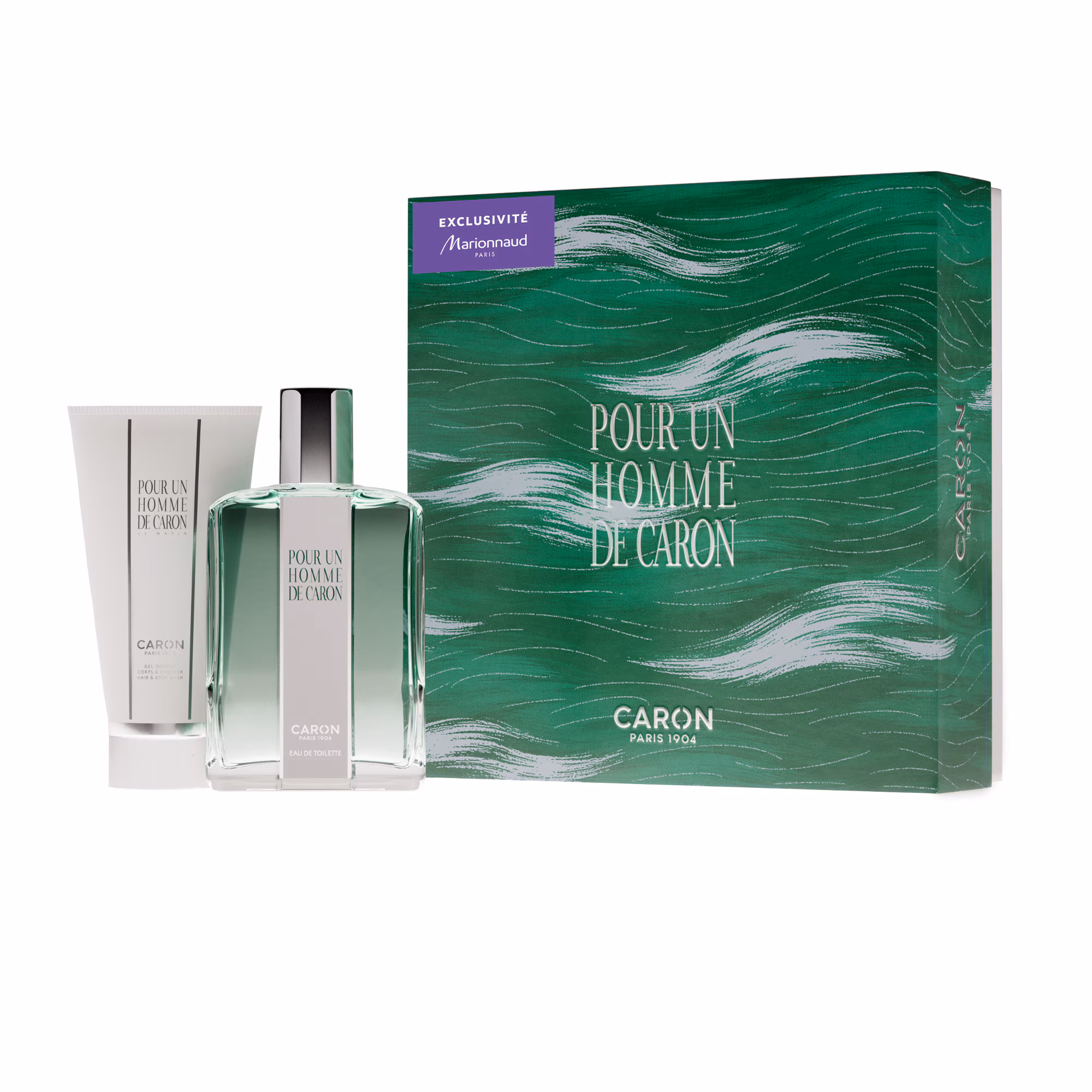 POUR UN HOMME DE CARONCoffret ? eau de toilette + gel douche pour un homme le matin