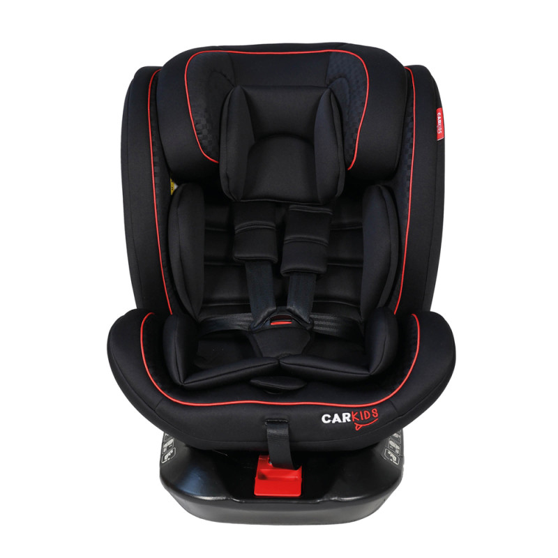 Siège pour enfant Darcy Isofix rotatif noir et rouge 40 - 150 cm CARKIDS