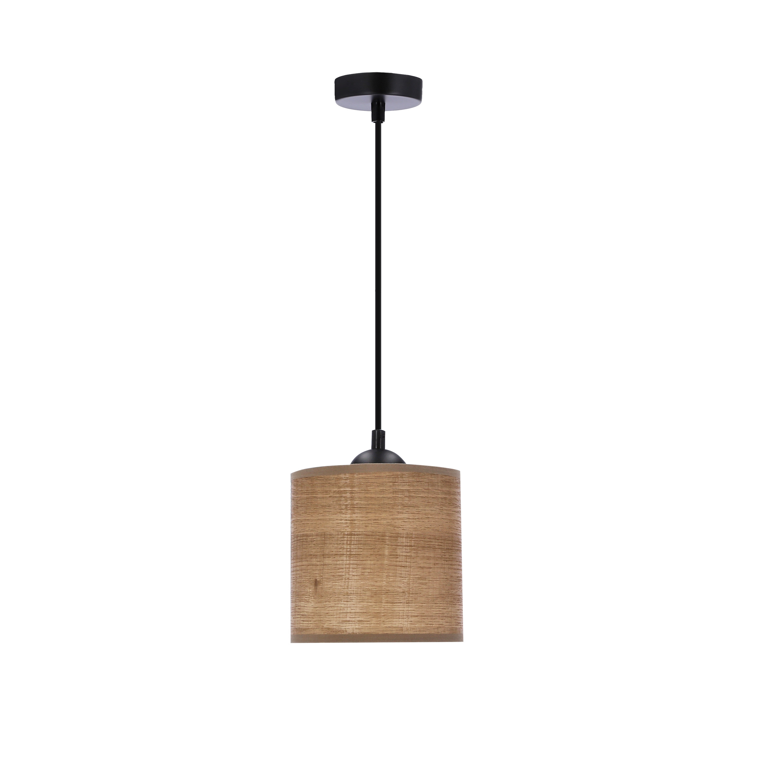 Lampa wisząca czarno-brązowa Legno 1xE27x40W wym: 100x15x15 cm Candellux