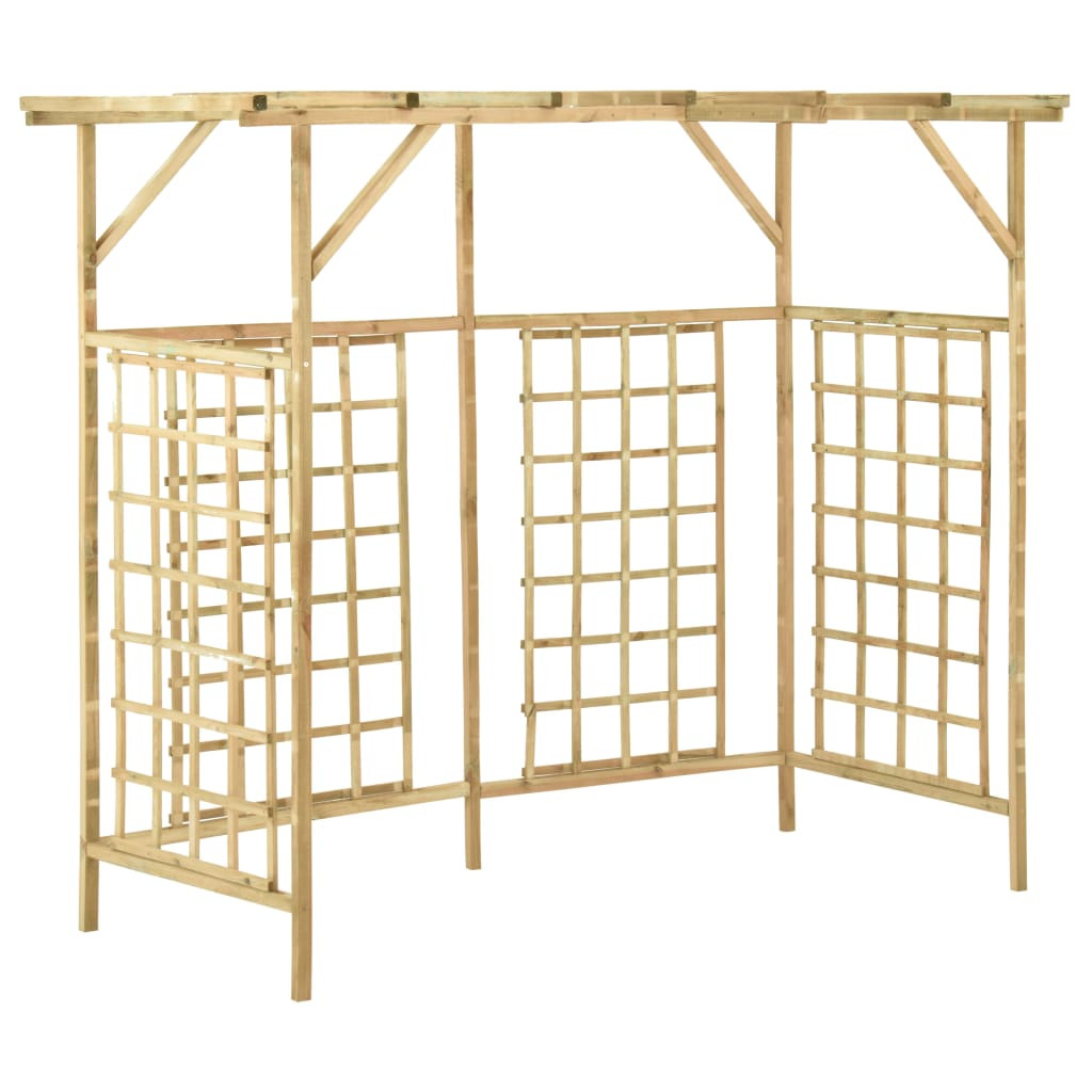 Pergola Brąz 200 x 80 x 168 cm Drewno sosnowe vidaXL