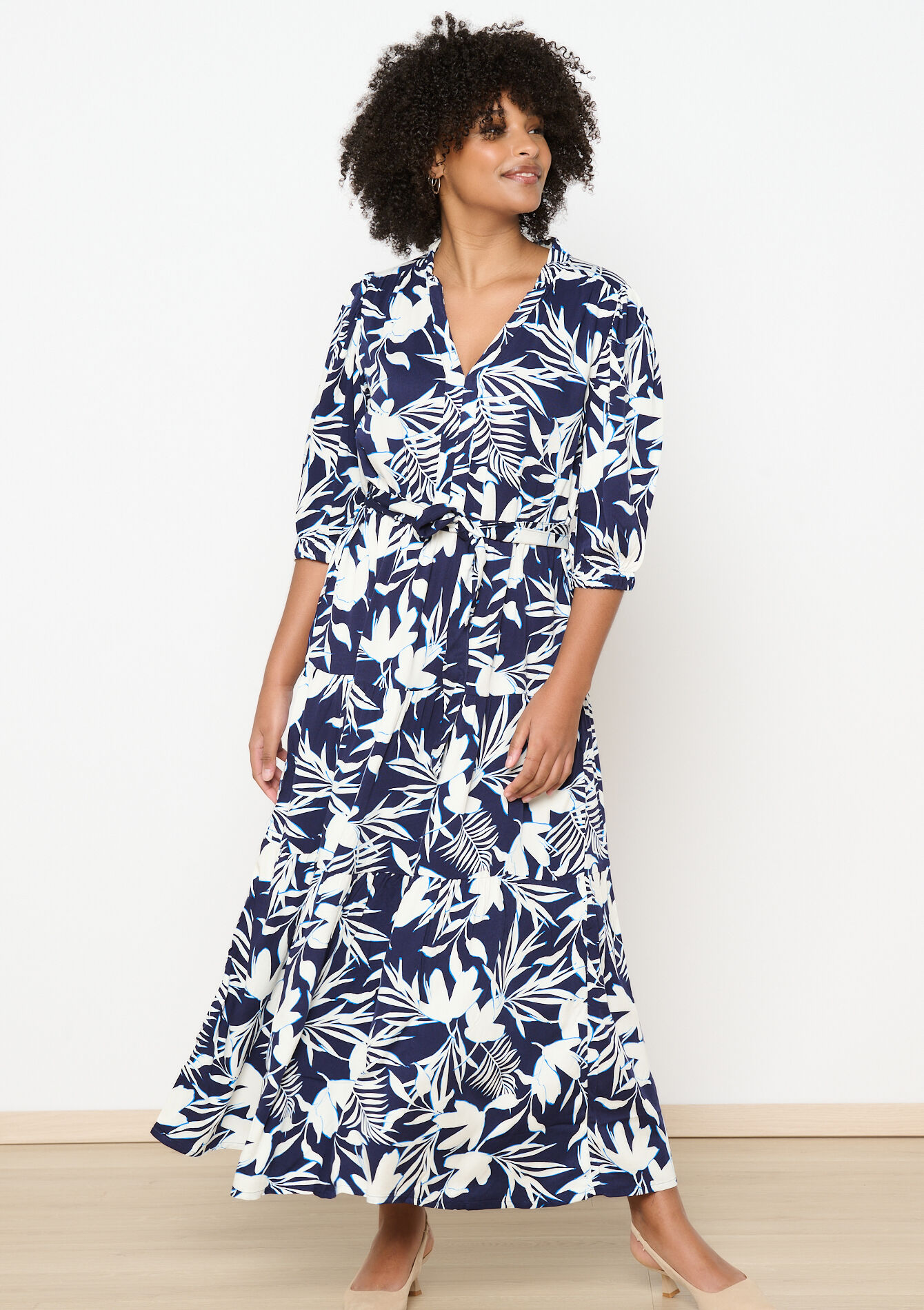 Maxi-jurk met bloemenprint