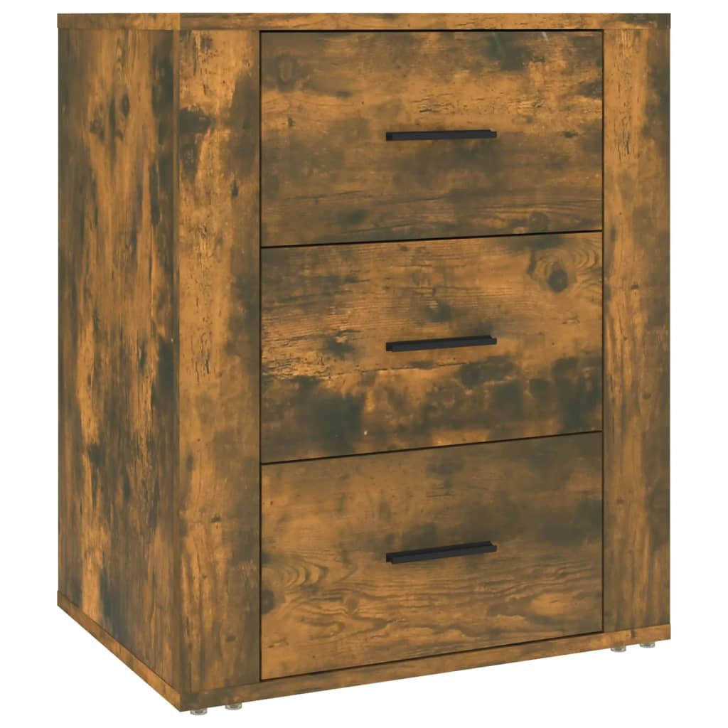 Szafka Nocna Stolik Komoda Brązowa z Szufladą Do Sypialni 50x36x60 cm