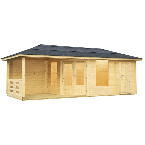 Gartenhaus »Anna«, Holz, BxHxT: 753 x 287 x 349 cm (Außenmaße inkl. Dachüberstand)