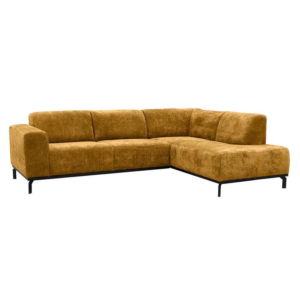 Hoekbank Lola rechts - okergeel