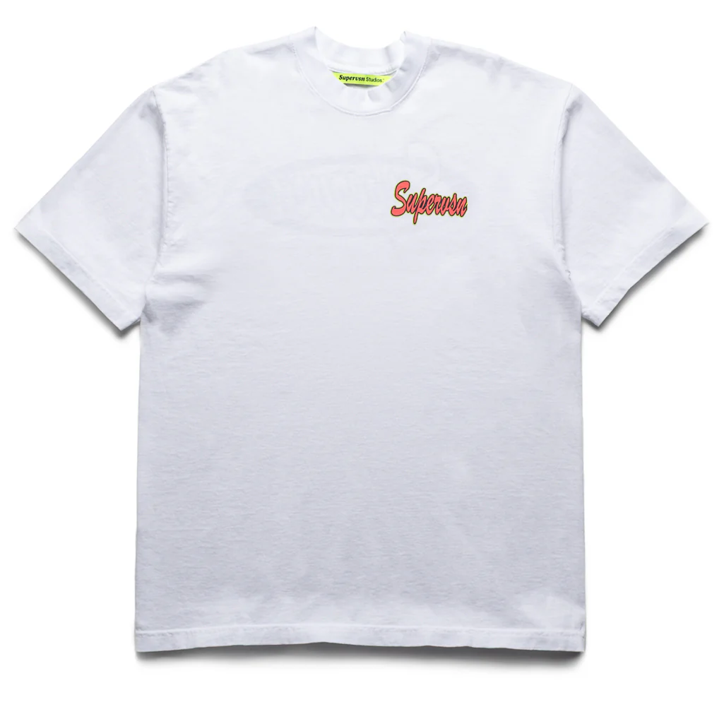 Supervsn Spot Sticker Tee - White