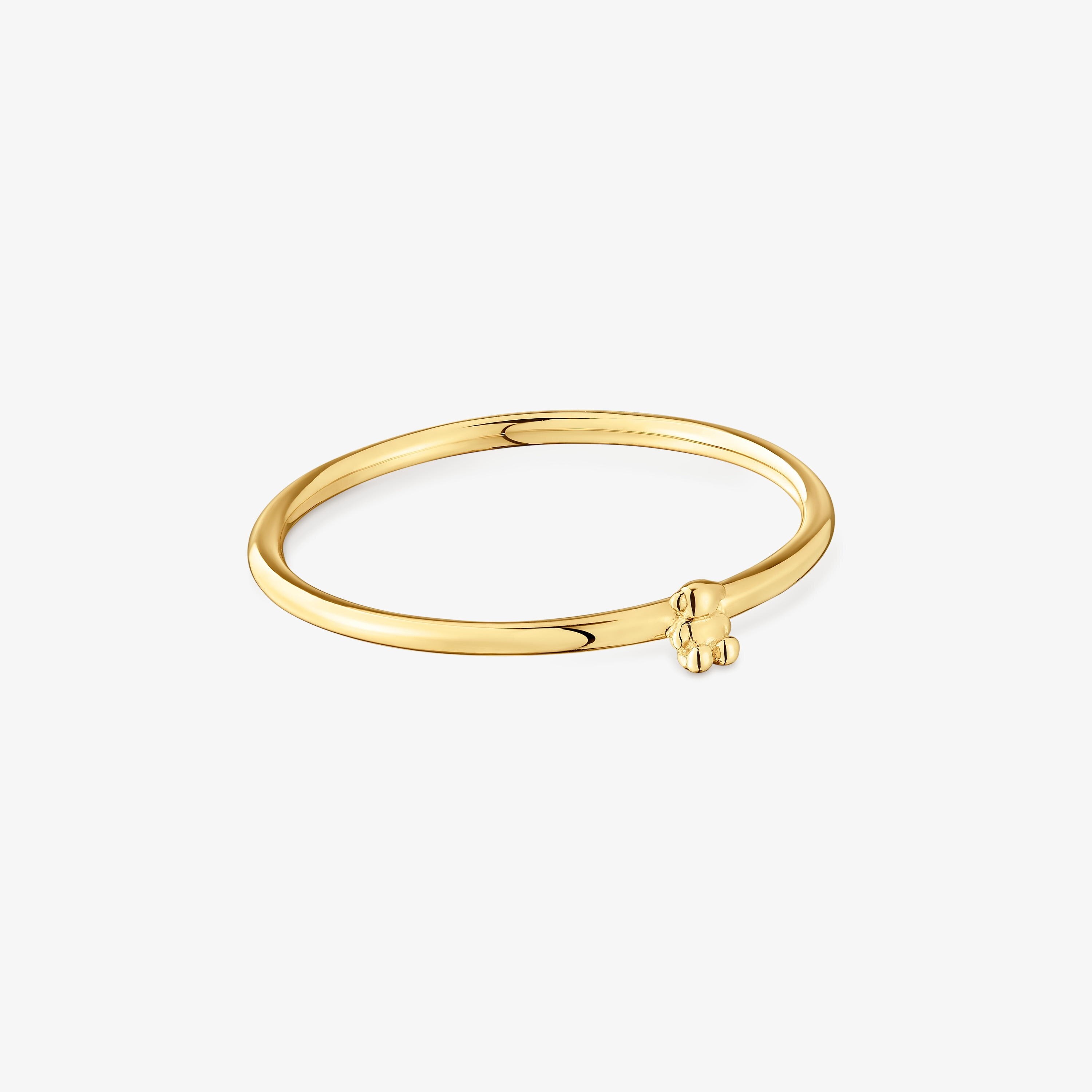 Anillo de oro y oso Bold Bear
