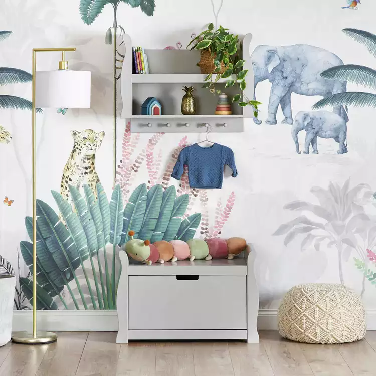 Obaby Kids Stamford Sleigh Toy Box - Warm Grey