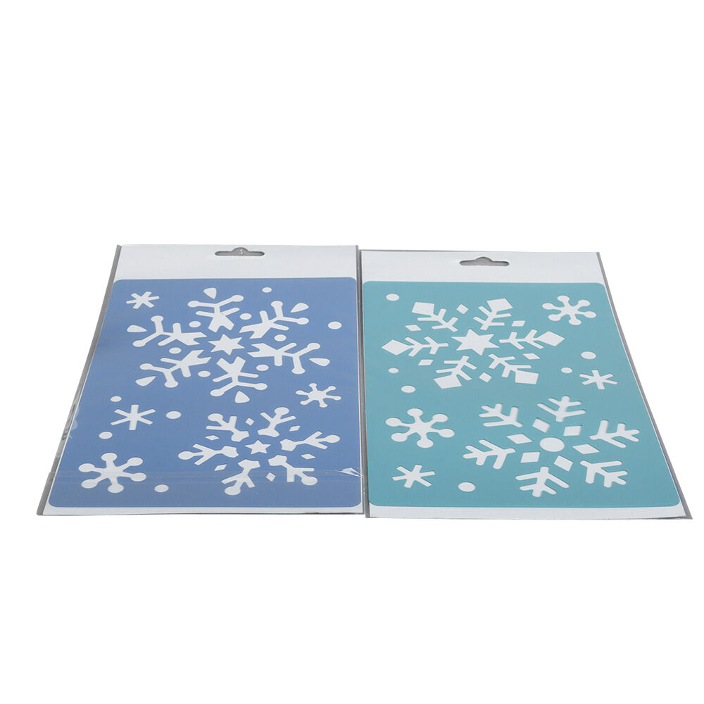 Pochoir de No&euml;l flocon de neige