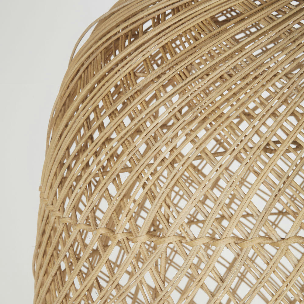 AHLAN - Abat-jour pour suspension en rotin tressé main