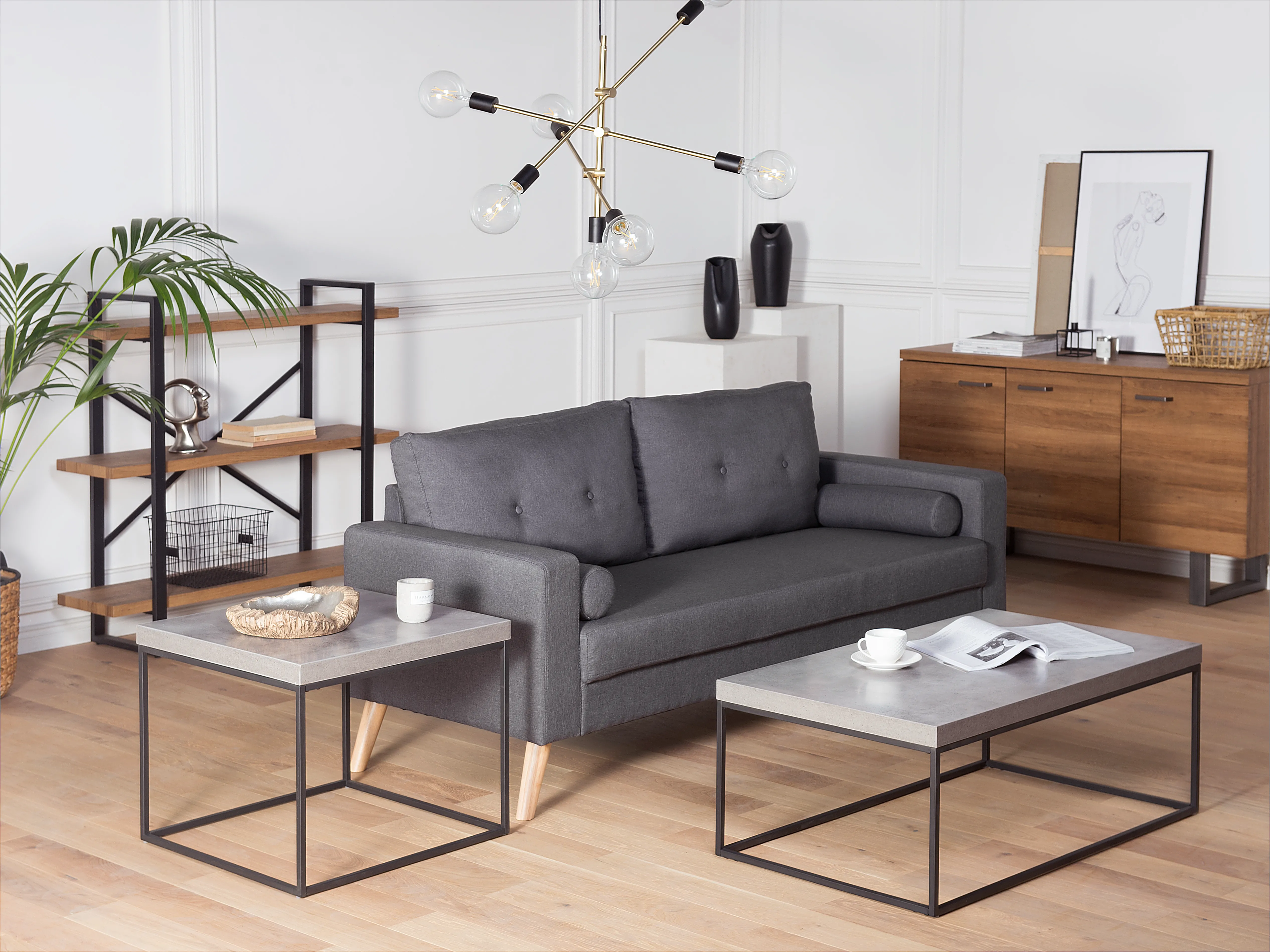 Coffee Table DELANO Grey Concrete Effect