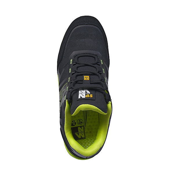 justin - chaussures basses de sécurité - 7073 noir , jaune fluo 48