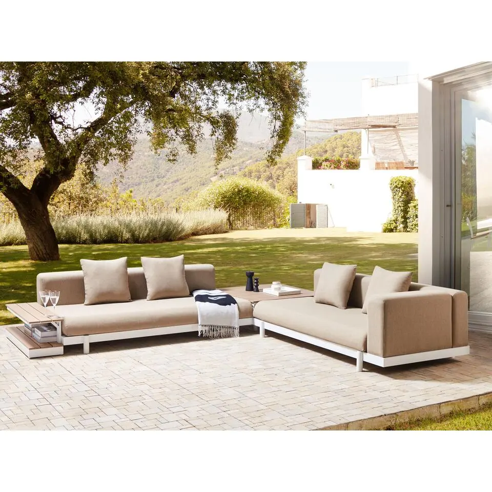 MISSANELLO - Loungeset - Beige - Aluminium/Polyester