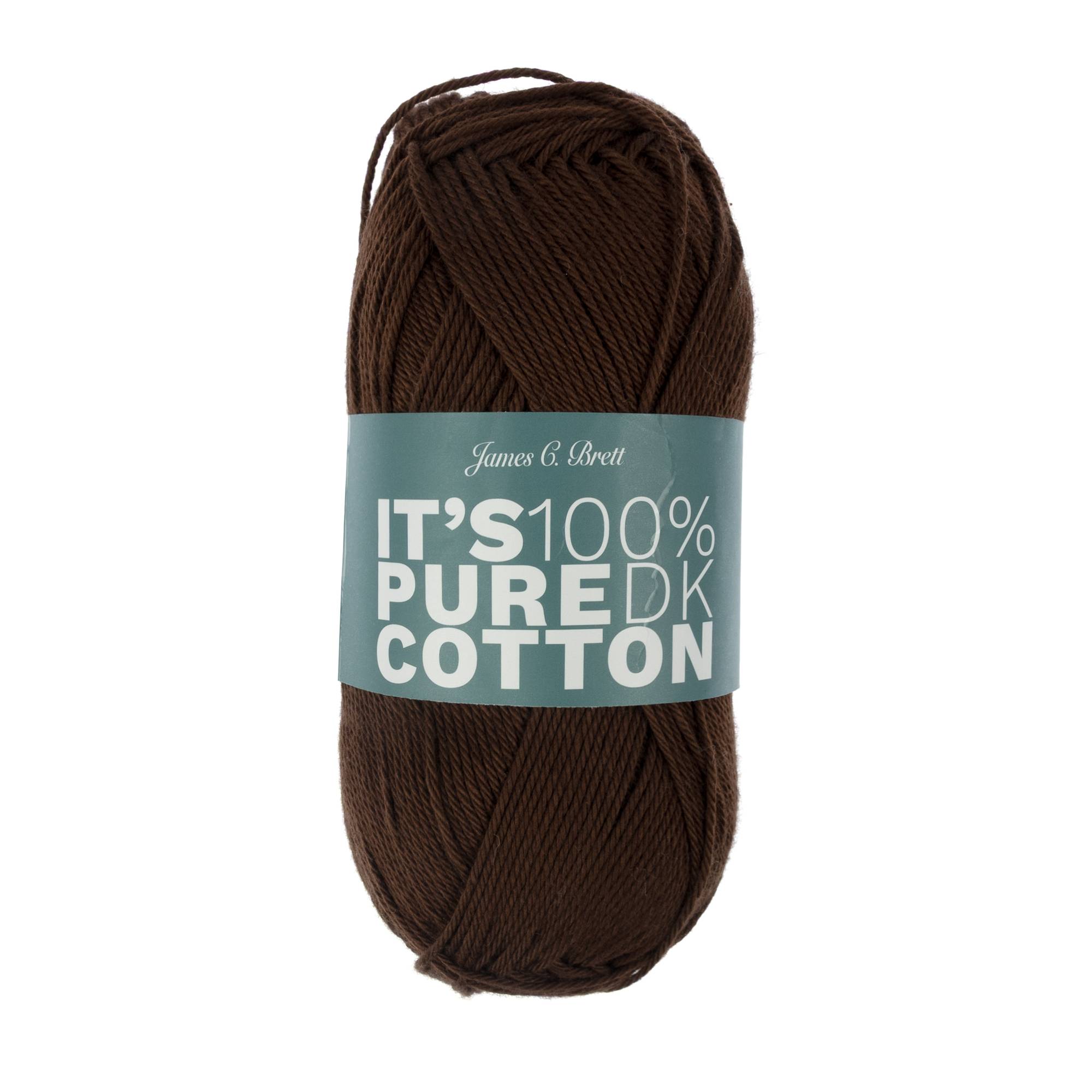 James C Brett Rich Coffee It’s Pure Cotton Yarn 100g