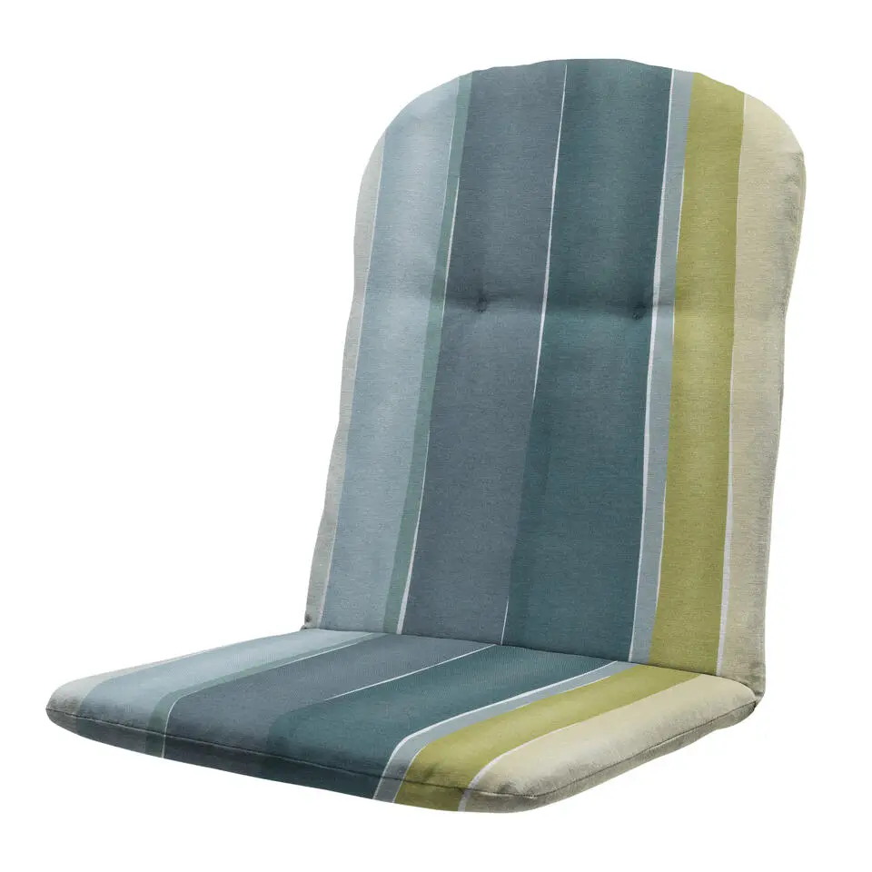 Madison - Kuipstoelkussen Hoge rug Nox - Mulitkleur - 96x45x3,5cm - Set van 4