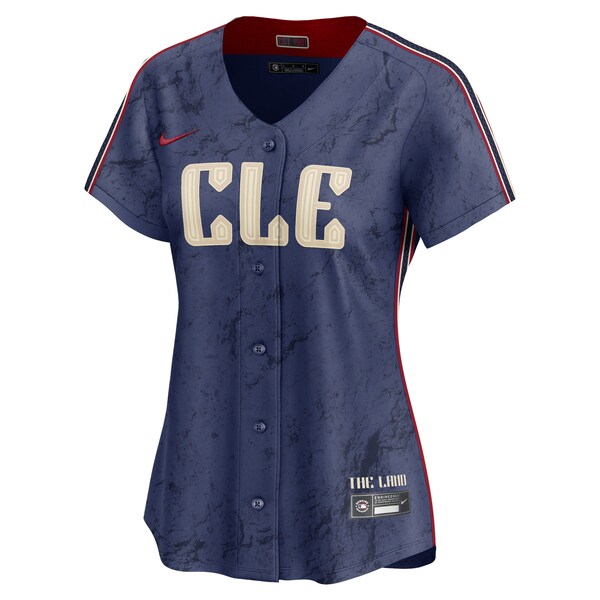 Shane Bieber Cleveland Guardians Nike Women's 2024 City Connect Limited Jersey - Navy