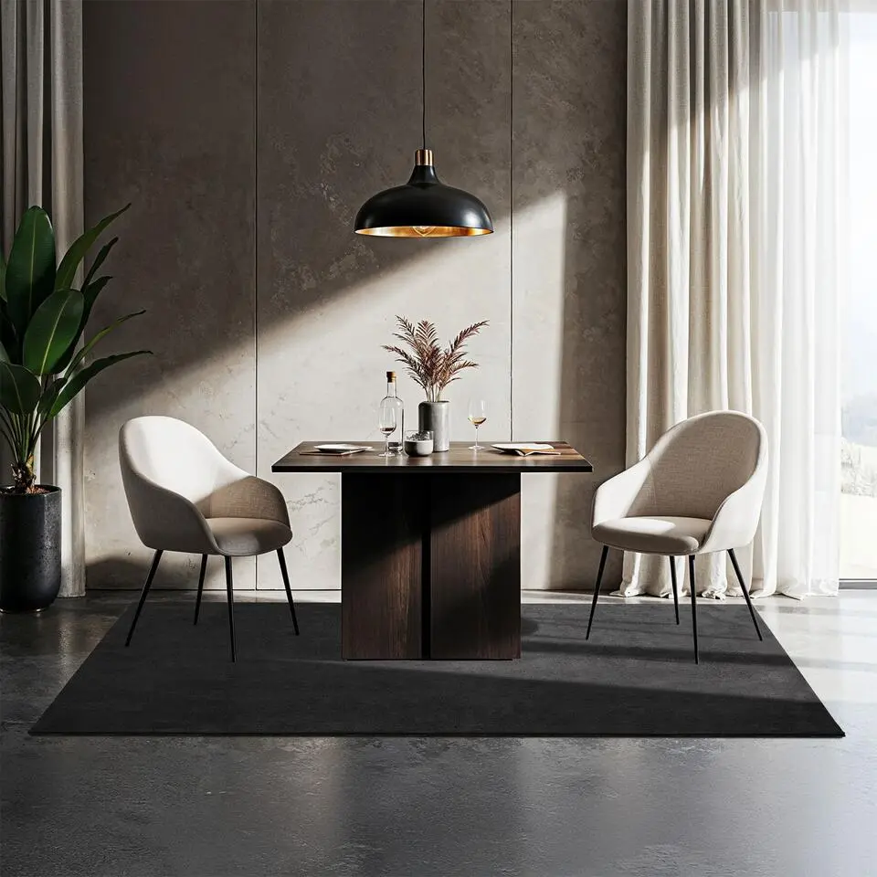 tectake? Kortpolig vloerkleed Soft Zone 120 x 170 cm - Antraciet