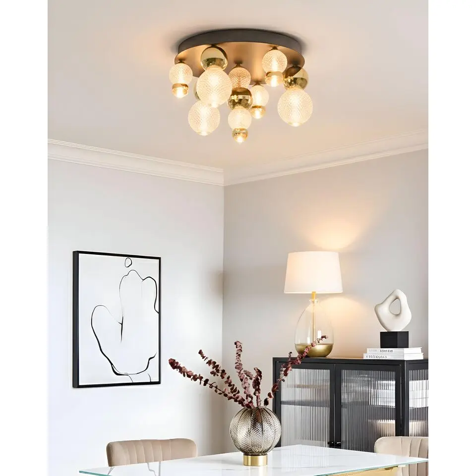 SORA - Wandlamp LED - Goud - Glas