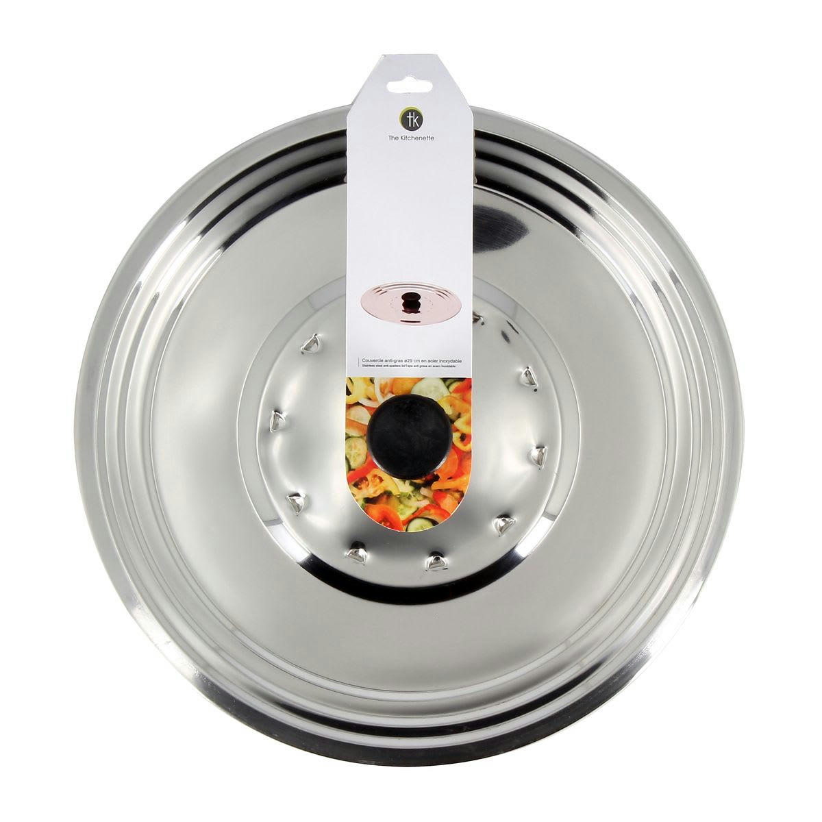 HARRY - Couvercle anti-gras en inox Ø30cm