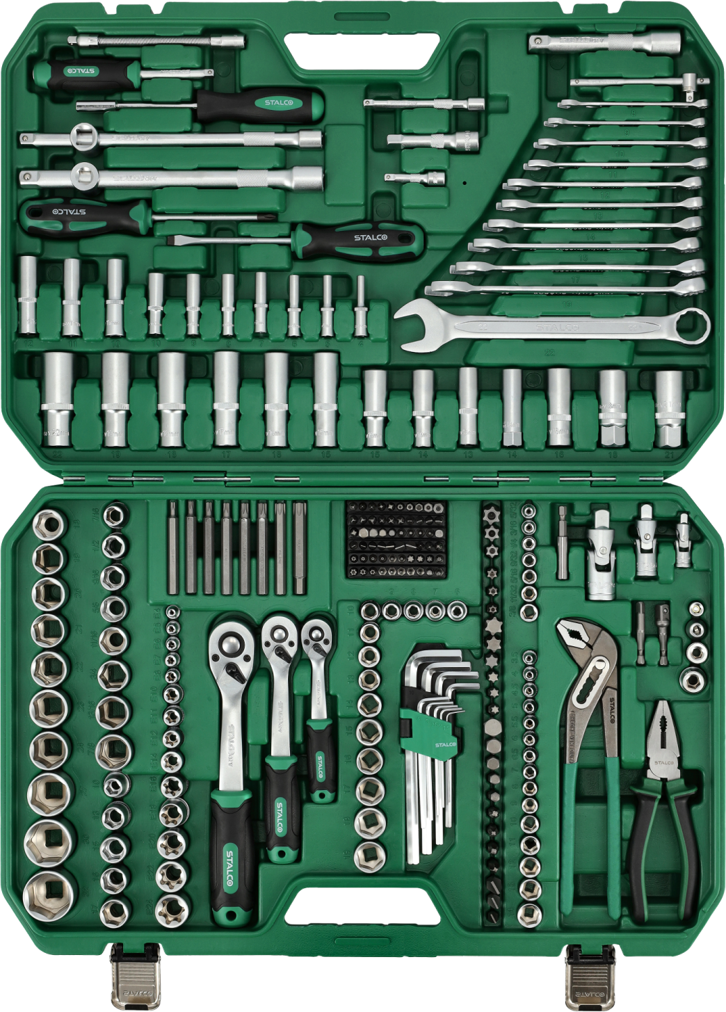 Zestaw kluczy nasadowych i narzędzi , opakowanie BMC, 237 elementów , 1/4'' 3/8'' 1/2'', 