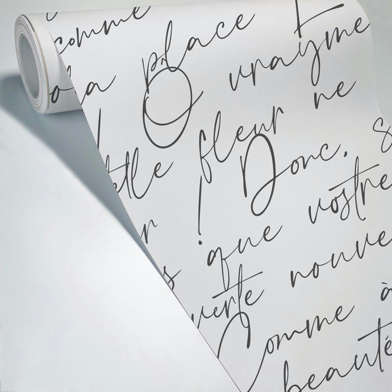 RONSARD - Papier Peint Panoramique L432xH270cm Noir Poème