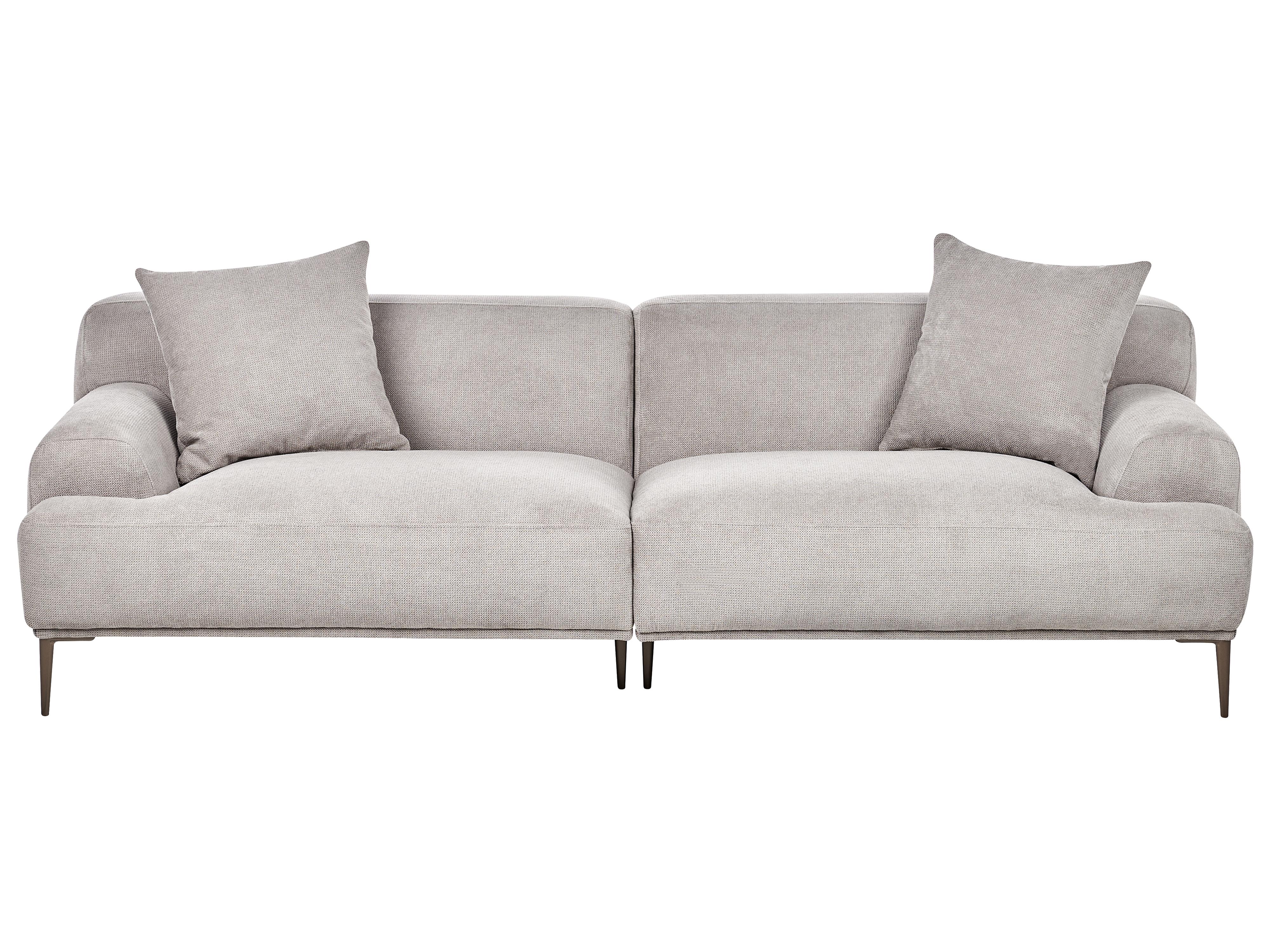 Sofa 3 Seater MATILA Fabric Light Grey