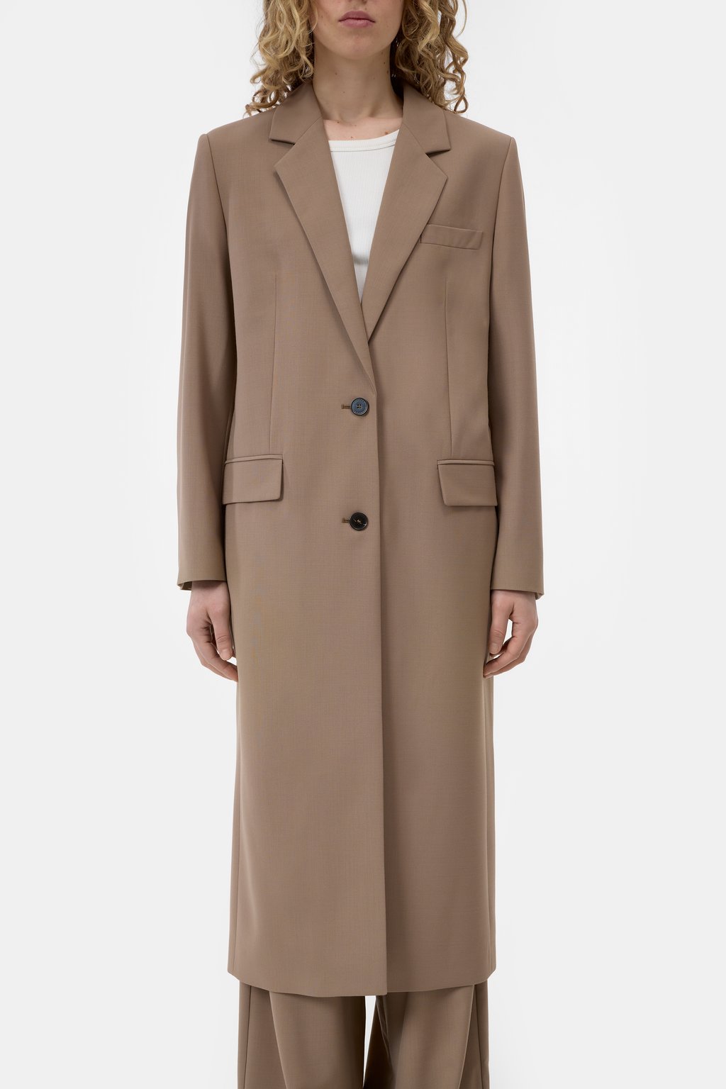 Blazer-Mantel aus Woll-Mix