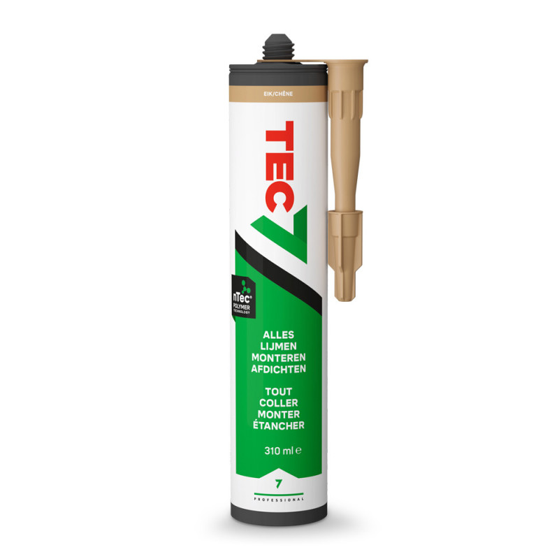 Colle-mastic professionnelle multi-usages chêne 0,31 L TEC7