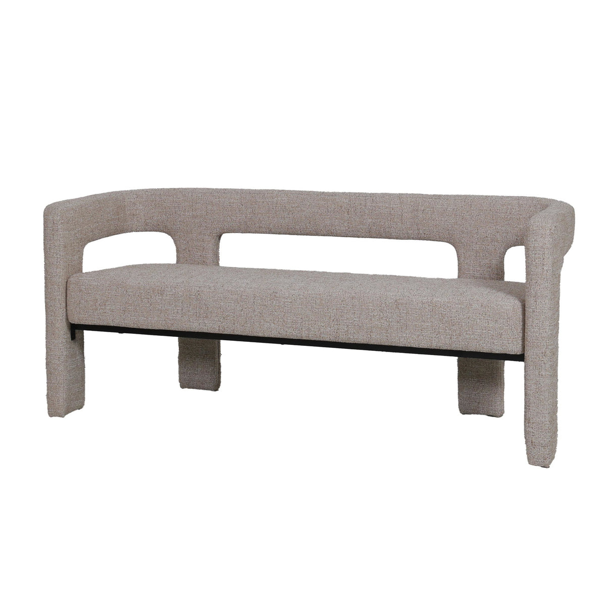 DÉJA Living Eetkamerbank Seto - Beige Stof - 160x54x68cm