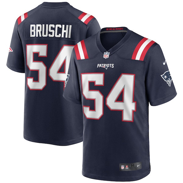 Tedy Bruschi New England Patriots Nike Game Retired Player Jersey - Navy/Red