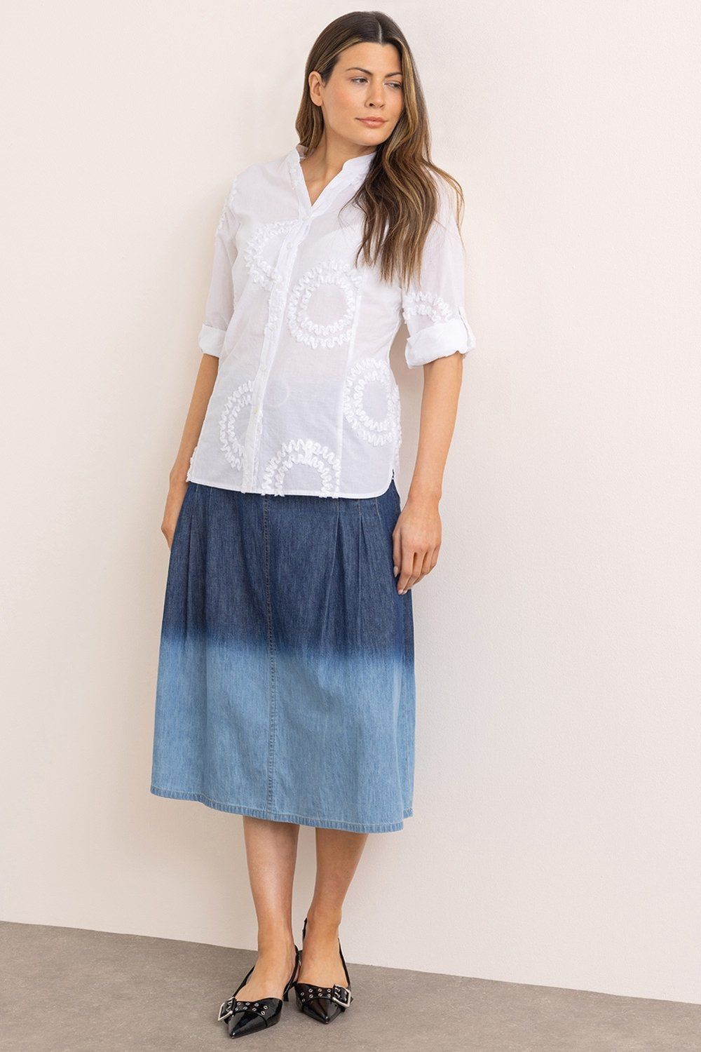 Klass. Applique Cotton Shirt