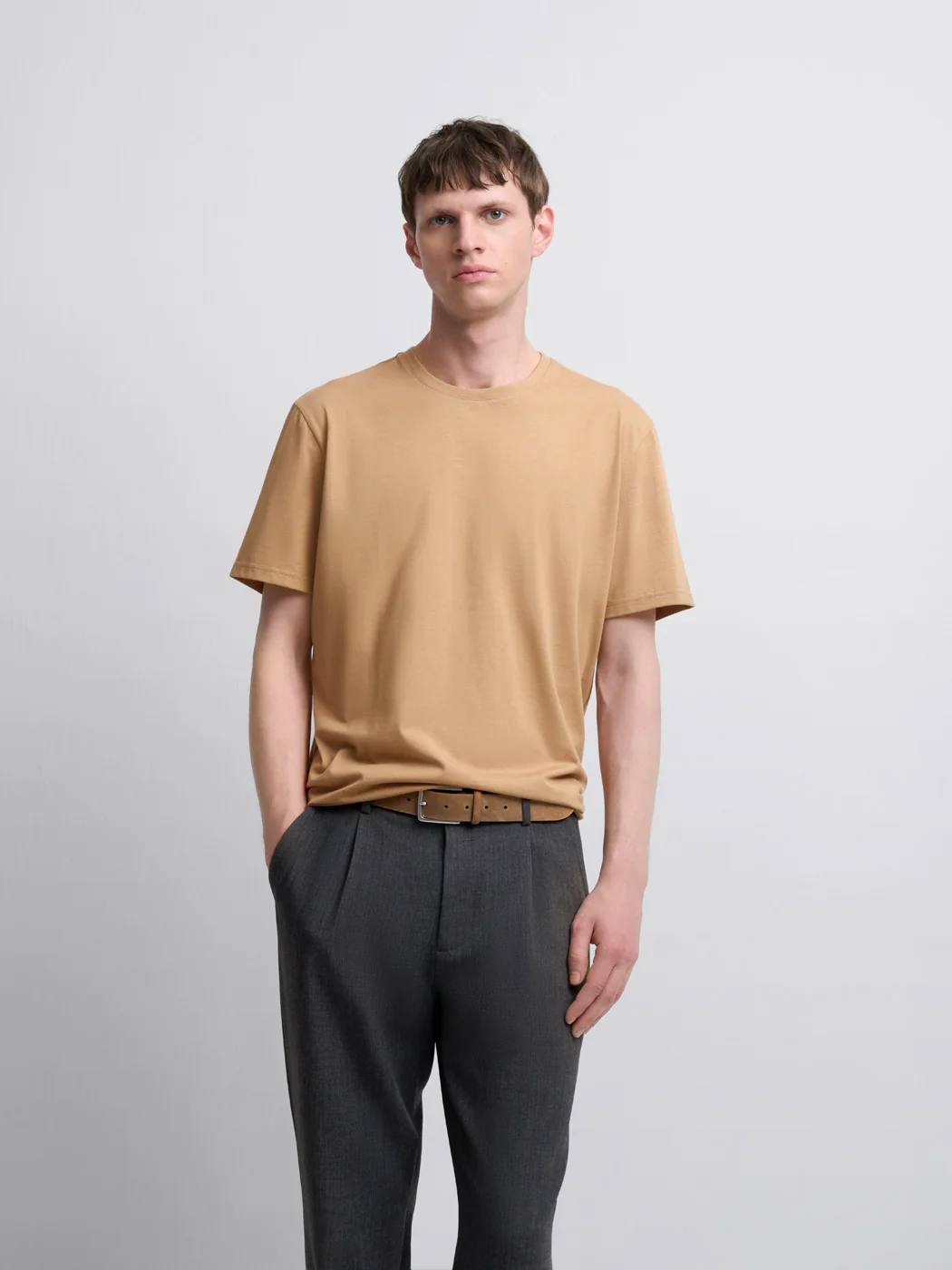 T-shirt col rond en coton Supima®