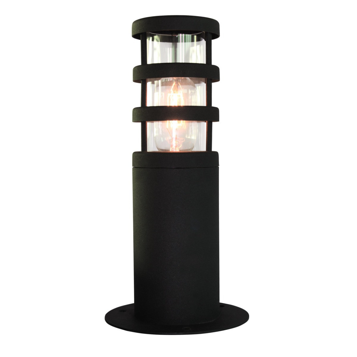 Lampa ogrodowa stojąca czarna Hornbaek wys:30,7 cm 1xE27x60W IP44 Elstead