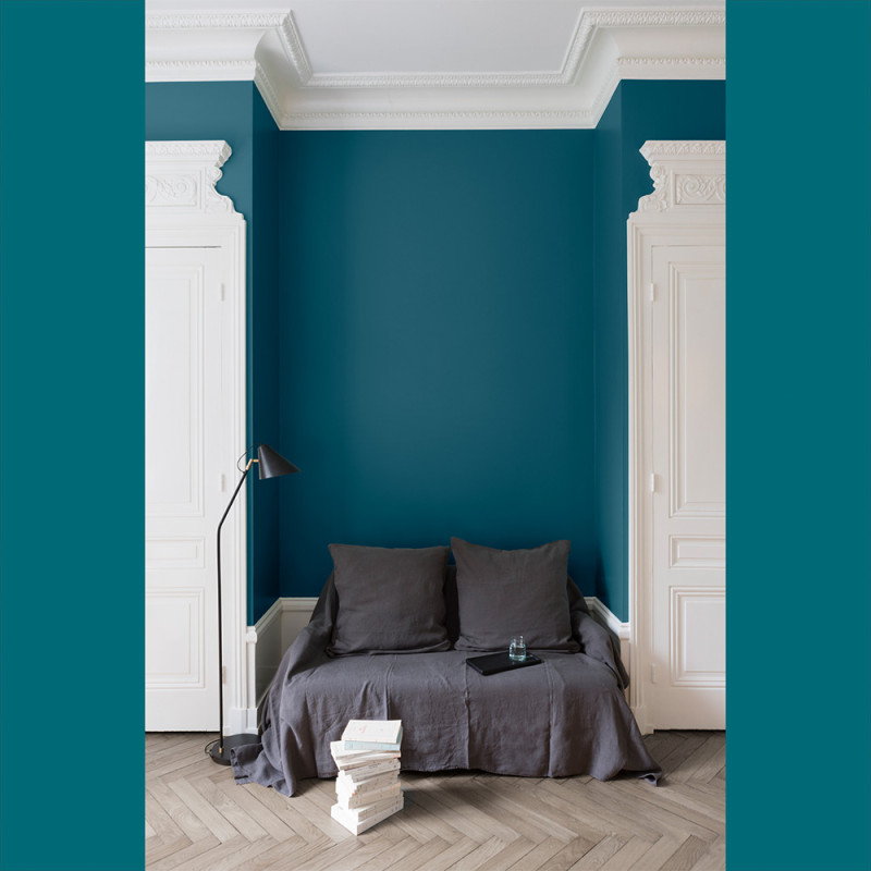 Peinture pour murs Velours de Peinture bleu paon mat 0,125 L LIBERON