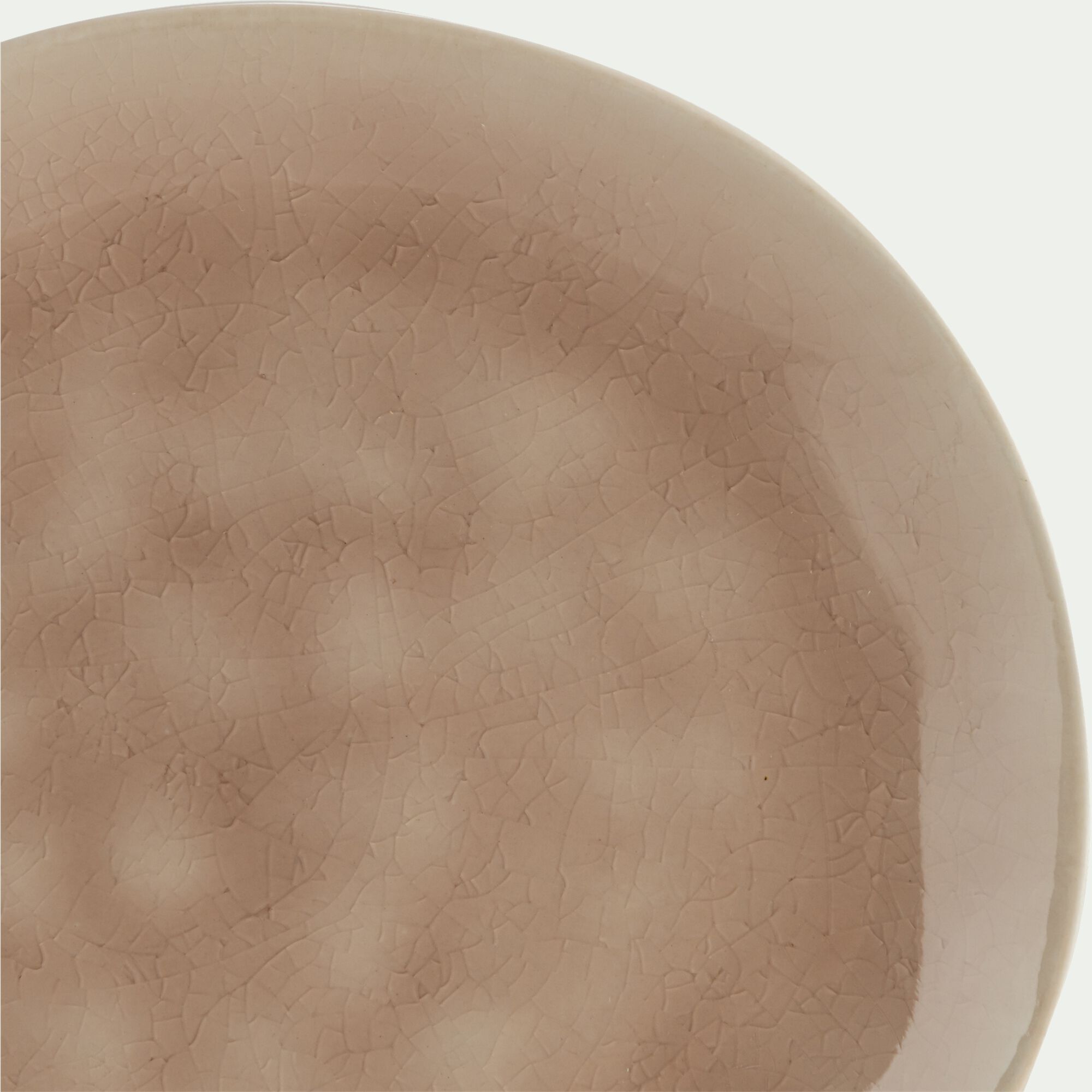 INDIE - Assiette à dessert en grès D20,2cm - rose