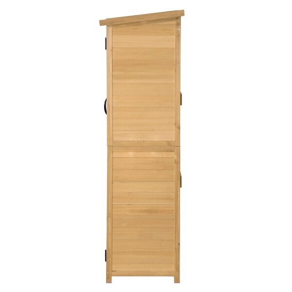 Wood Storage Shed with Waterproof Asphalt Roof