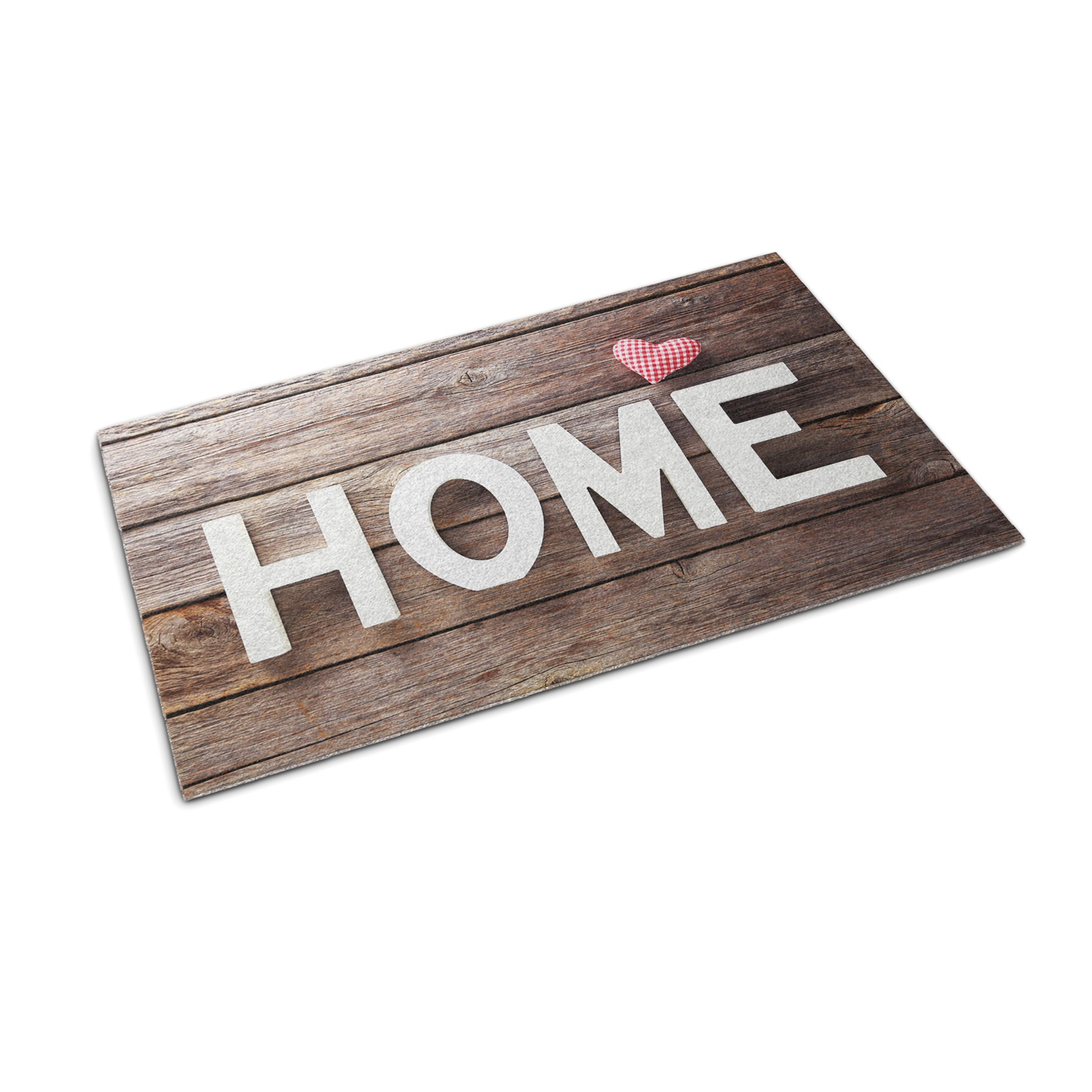 Wycieraczka do butów 60x40 Home Drewno napis powitalny Tulup