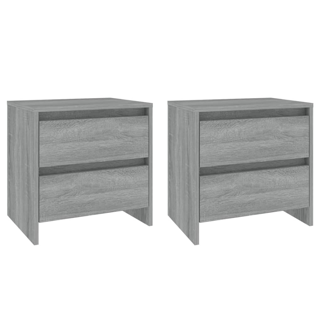 2x Szafka Nocna Komoda Stolik Półka Nocna Do Sypialni 45x34.5x44.5 cm