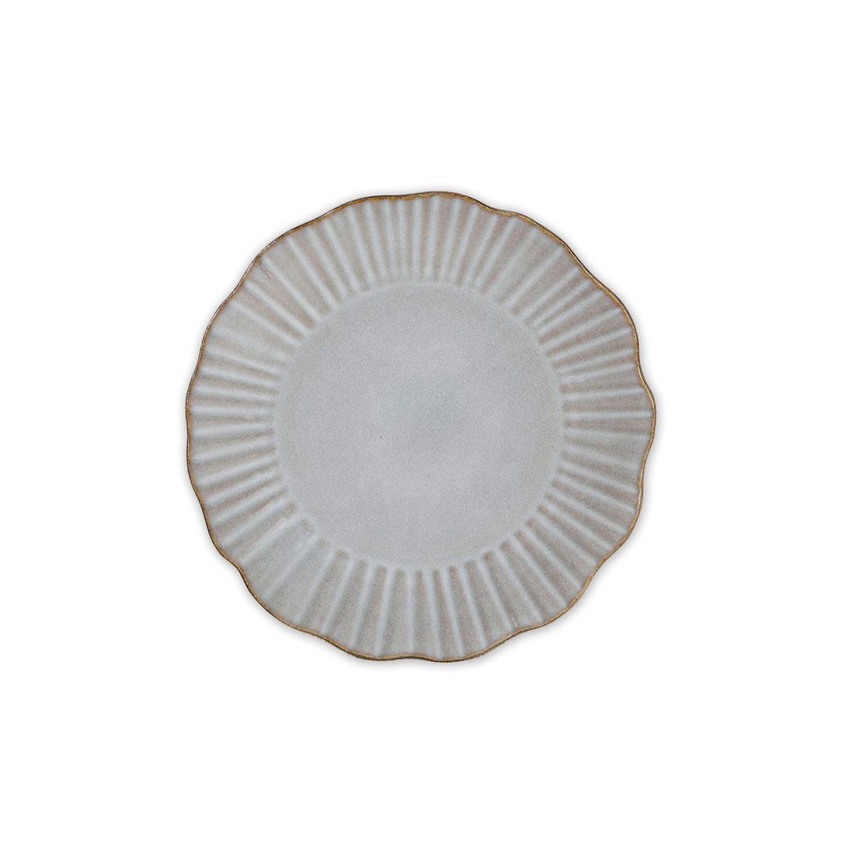 Prato de sobremesa LOTUS cinza 21,5cm