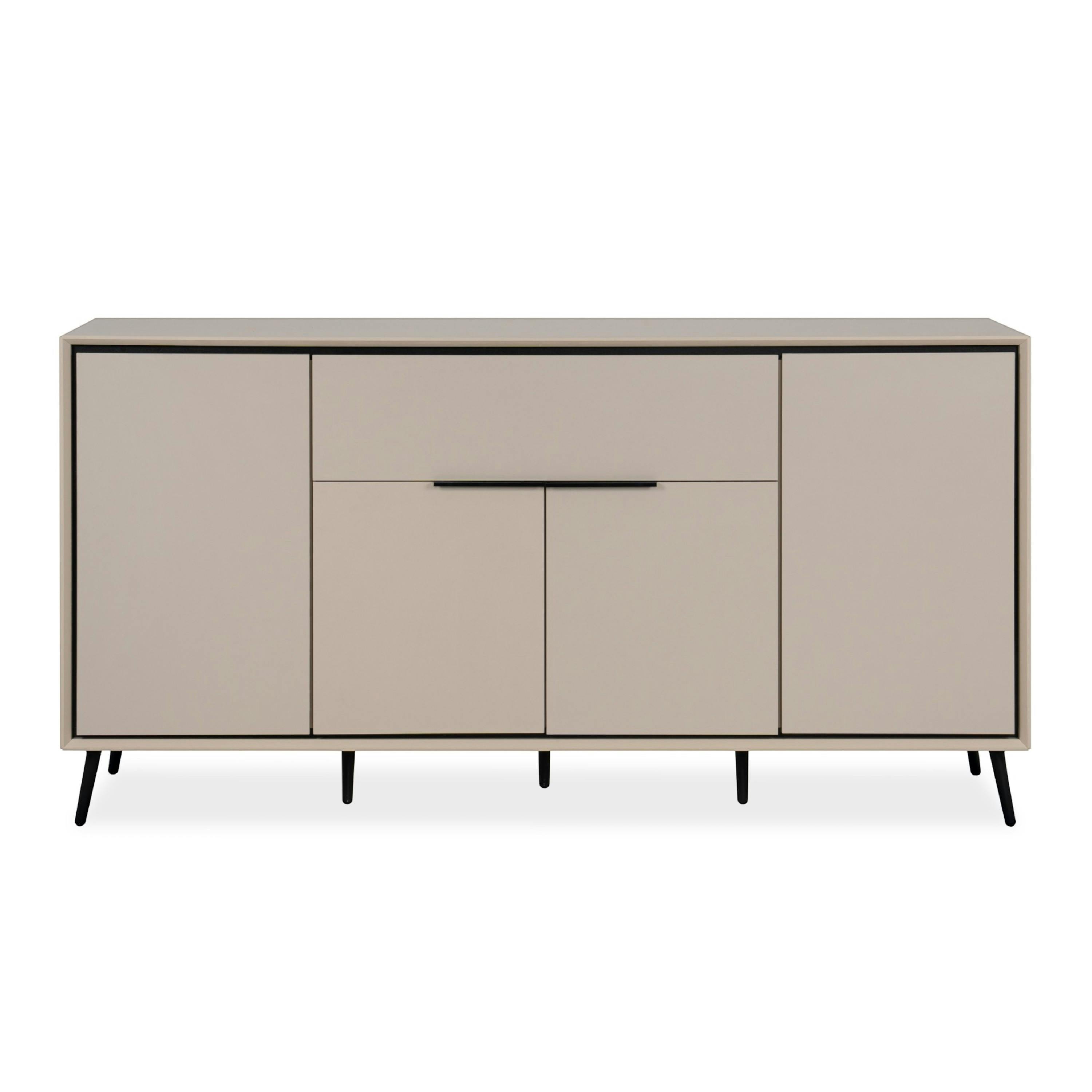 Buffet moderne taupe 4 portes 1 tiroir AVIO