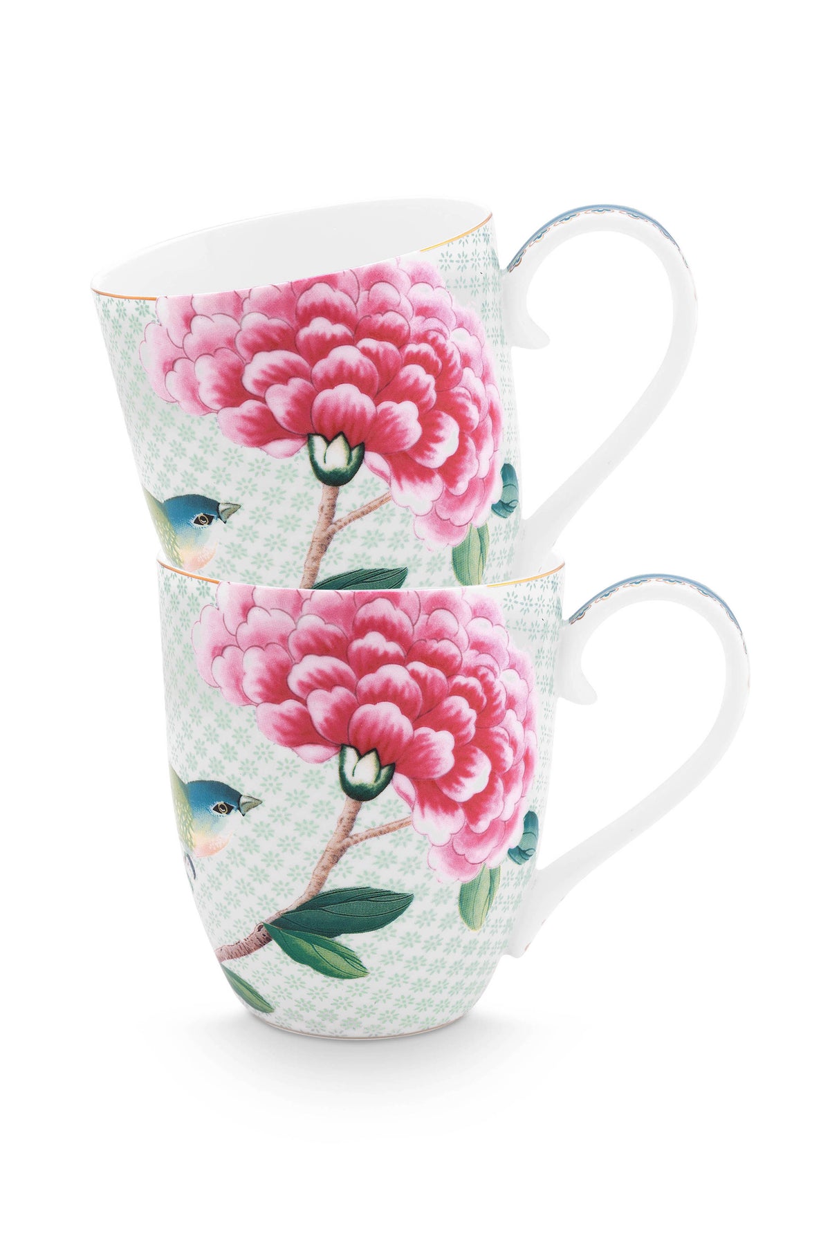 Pip Studio - Blushing Birds Mokken - Servies set van 2 - 450ml