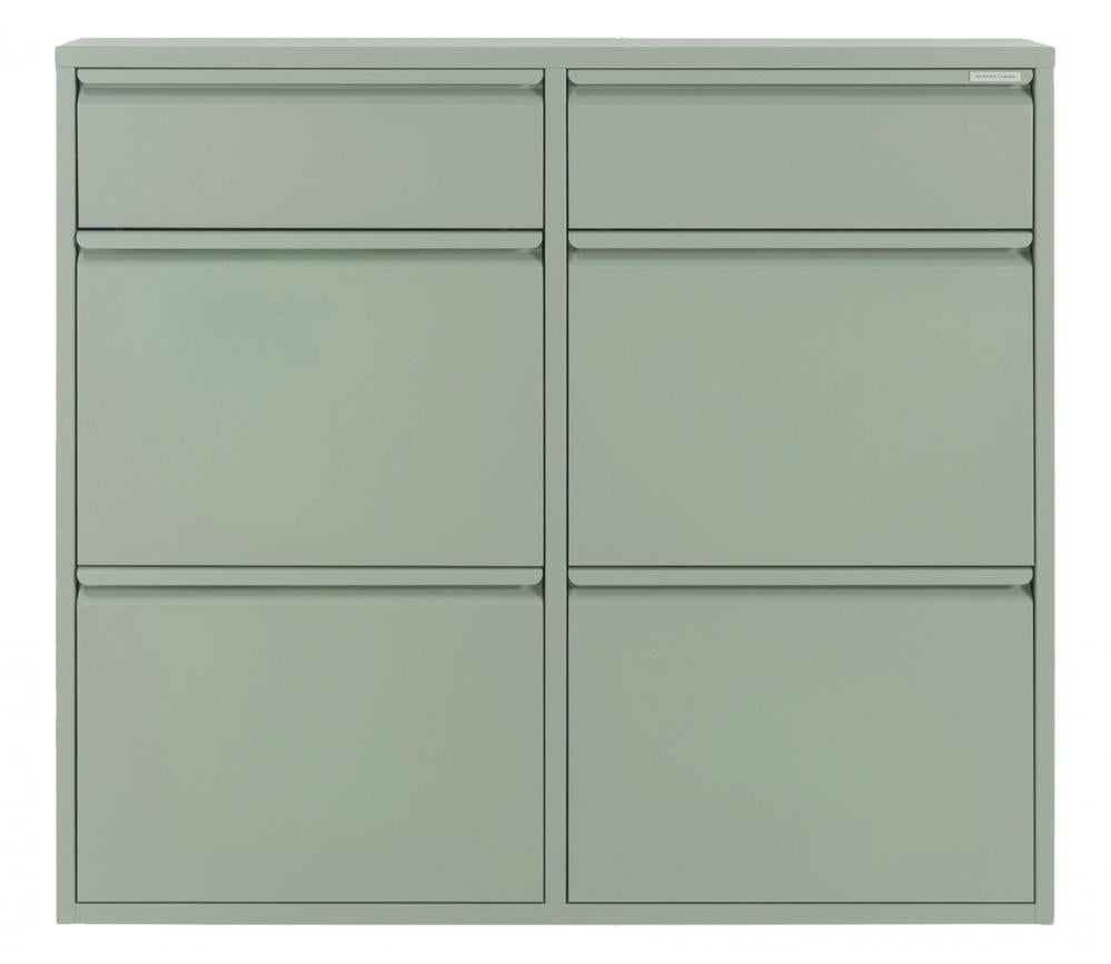 Spinder Design Billy 6 Schoenenkast - Dusty Green