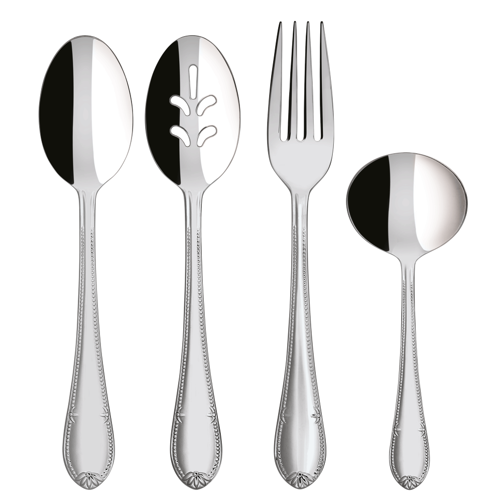 Mademoiselle 4-piece flatware set - stainless steel