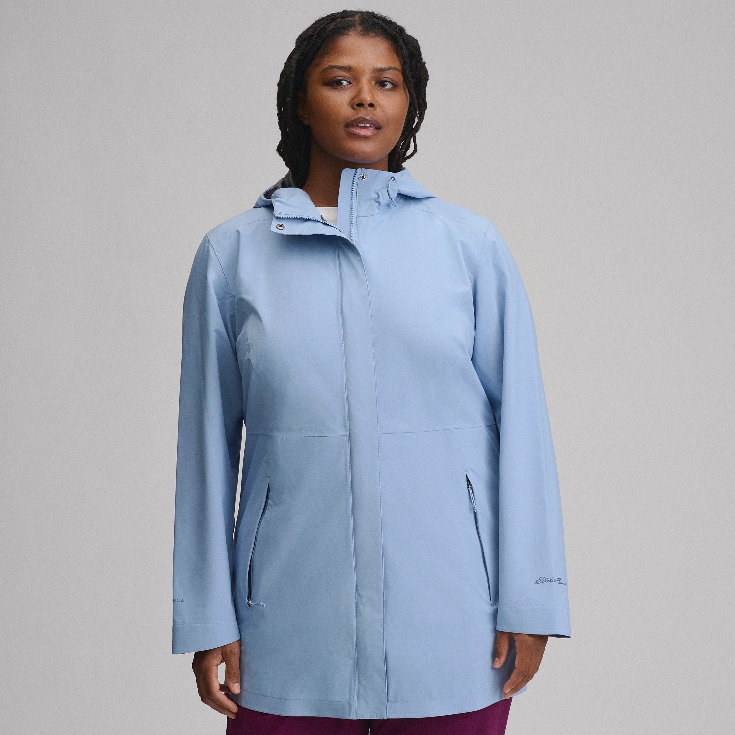 Women's Cloud Cap Waterproof Stretch Hooded Rain Parka