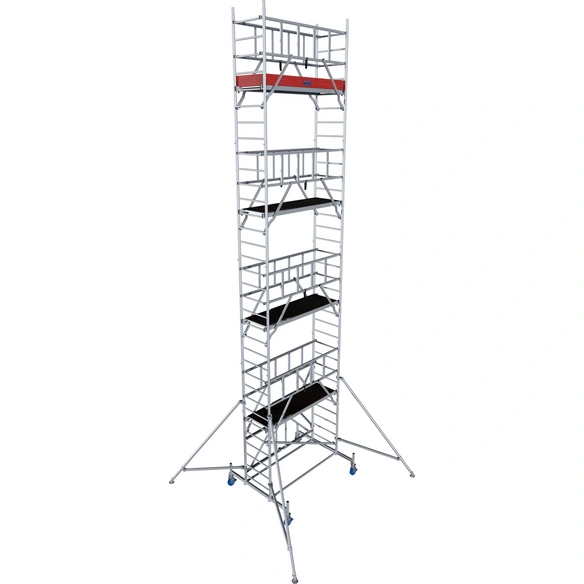 Faltgerüst »ProTec«, Arbeitshöhe: 9,80 m, max. 200 kg/m², Aluminium