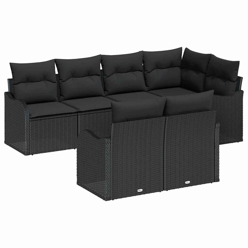 Zestaw Mebli Ogrodowych Wypoczynkowy Sofy Rattan Poduszki Na Patio