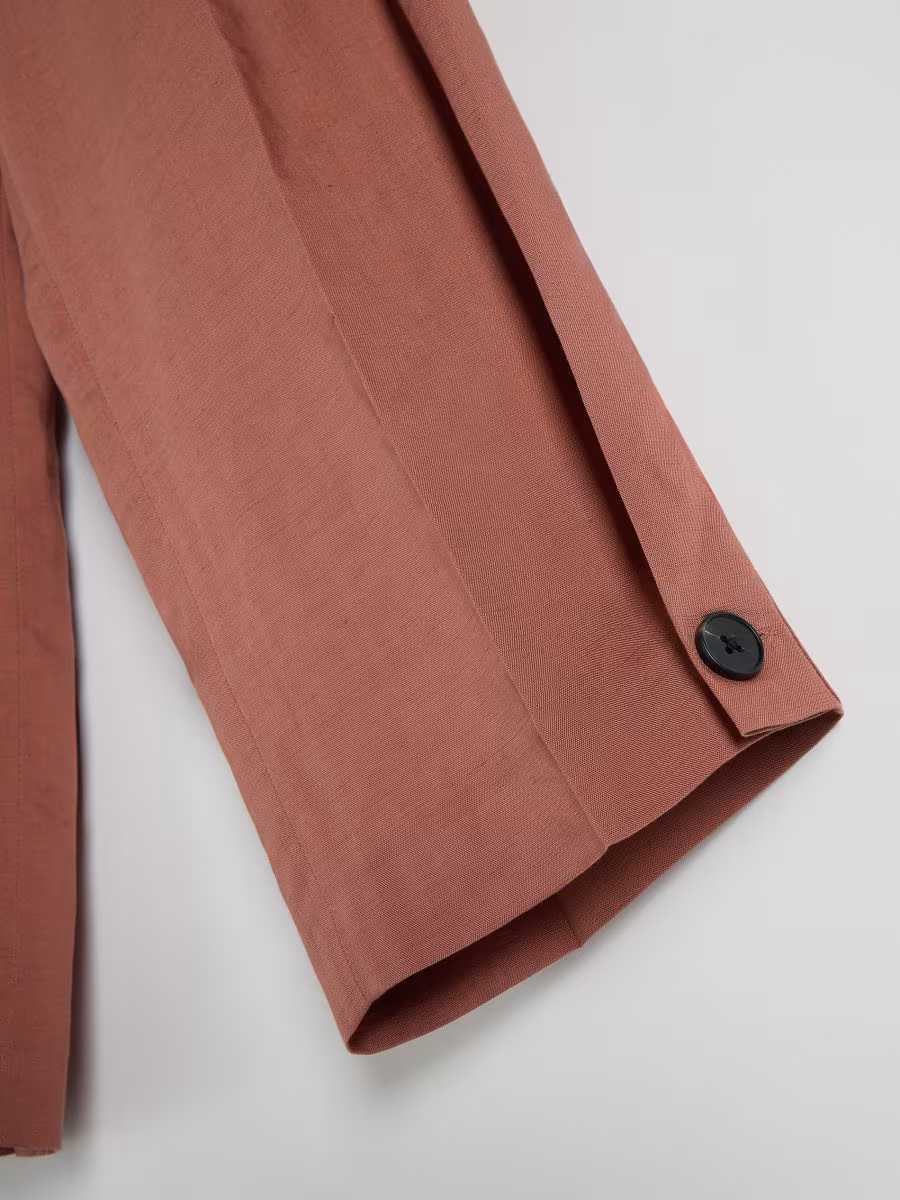 Lyocell Rich Trousers With Linen Blend