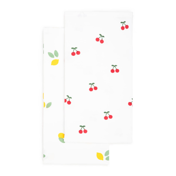 Zestaw ścierek kuchennych CHERRINE w wiśnie i cytryny 2*45x65 cm HOMLA